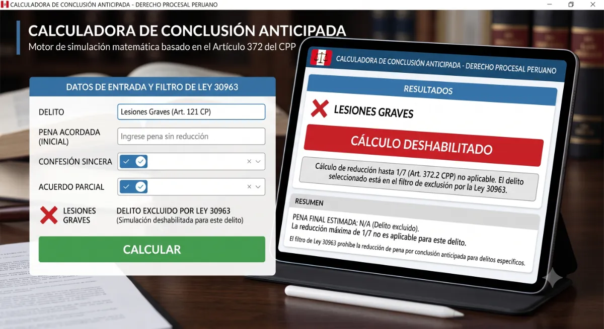 Calculadora de Conclusión Anticipada: Calcula la reducción de pena